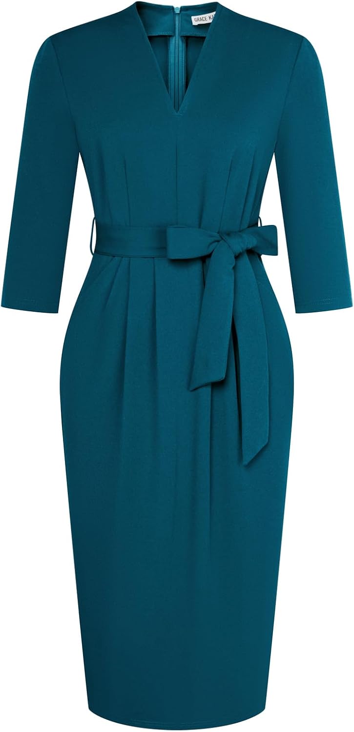 GRACE KARIN Womens Work Dresses with Pockets for Office Style