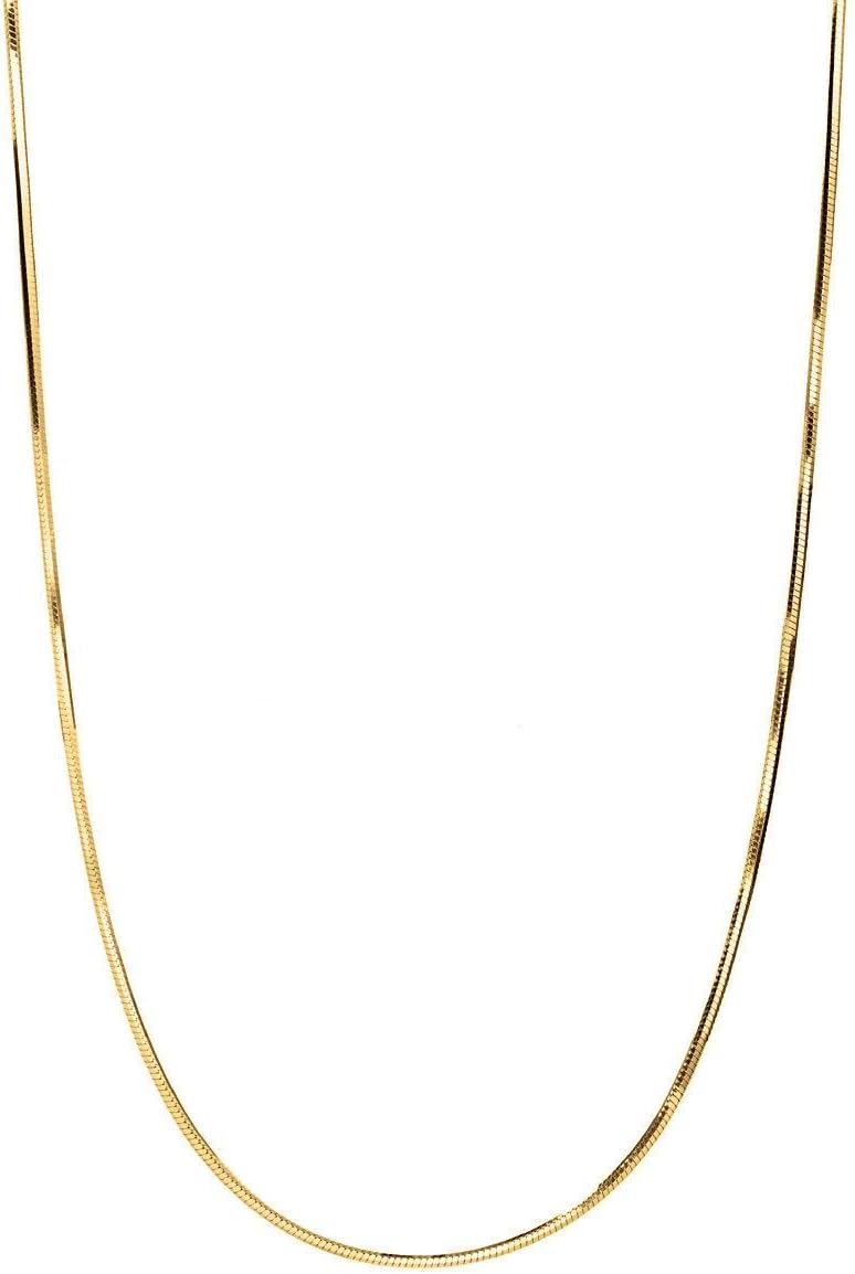925 Sterling Silver Magic 8 Sided Italian Snake Chain Necklace