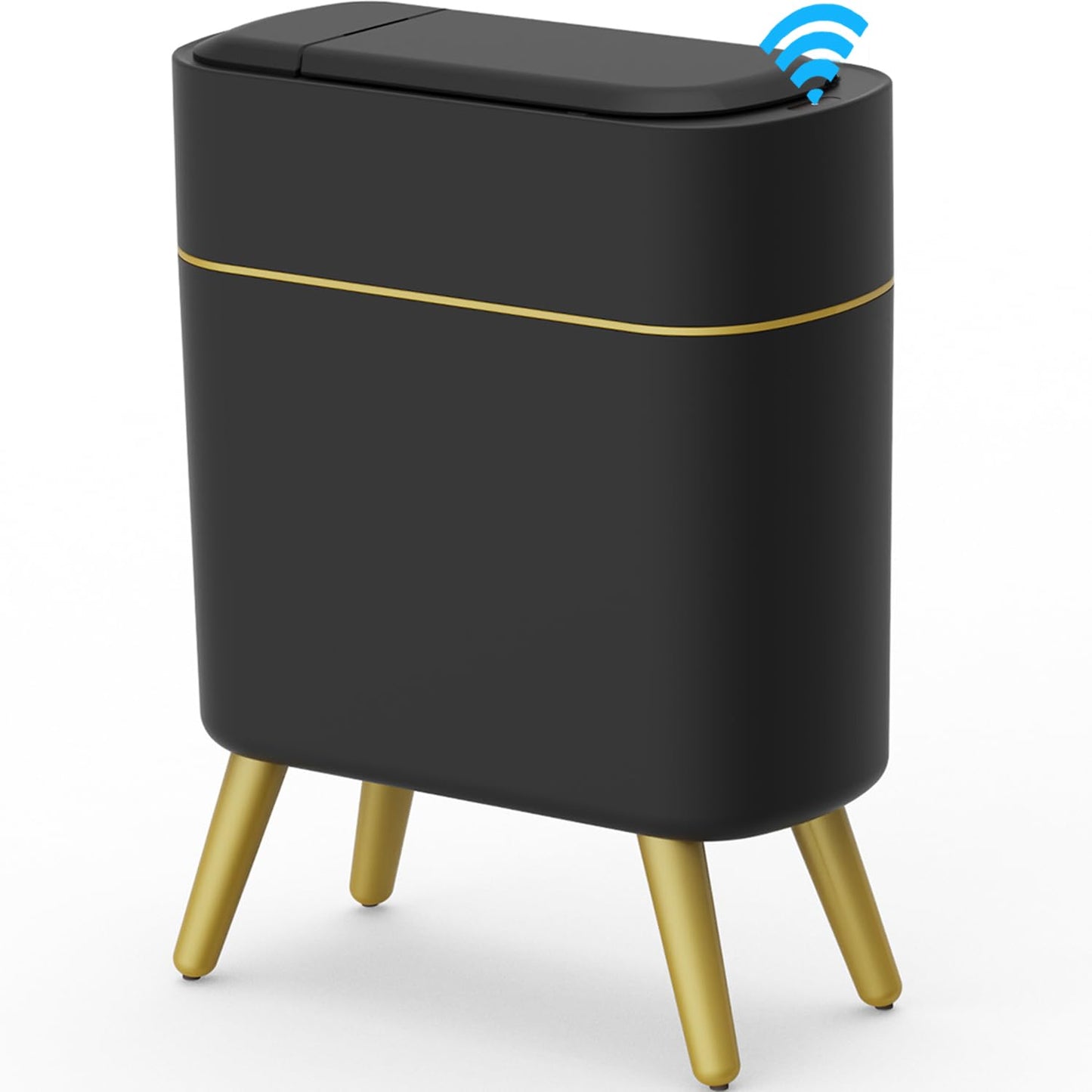 Touchless Bathroom Trash Can with Smart Sensor Technology