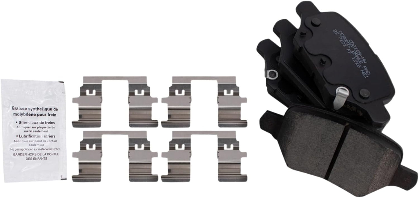 TRQ Rear Brake Pads Ceramic for 2018-2021 Buick Encore & Trax