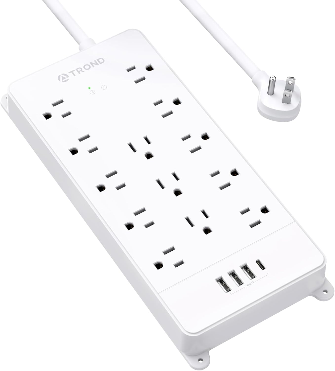TROND Surge Protector Power Strip - 13 Outlets, USB Ports