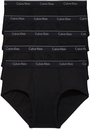 Calvin Klein Men's Cotton Classics 5-Pack Briefs for Comfort
