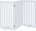 unipaws 36H Free Standing Pet Gate for Dog Cat - Tall Foldable Indoor