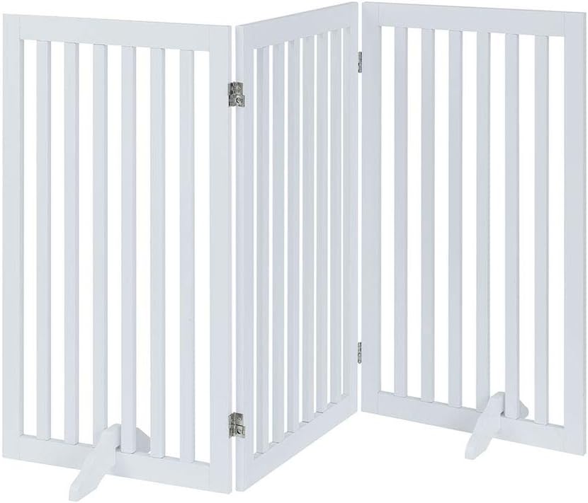 Unipaws 36H Free Standing Pet Gate for Dogs and Cats