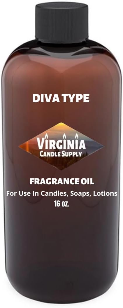 Diva Type Fragrance Oil for Candle Making and More - 16 oz