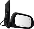 TRQ Mirror Power Heated Black Blind Spot Passenger Side RH for Toyota