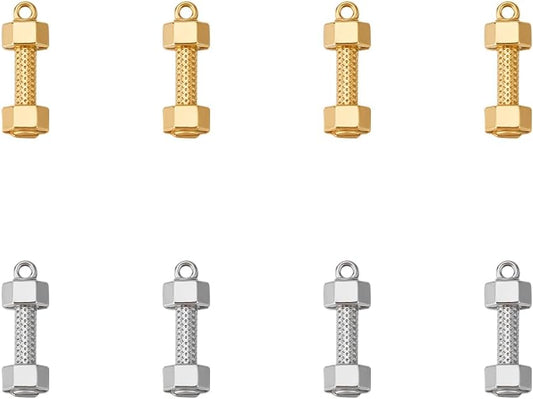Stainless Steel Fitness Charms Set by UNICRAFTALE