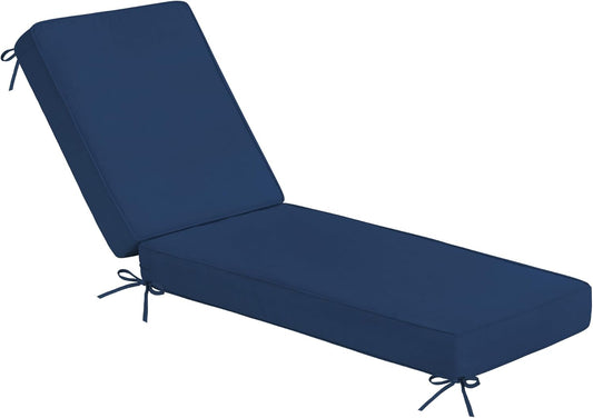 Sundale Outdoor Water-Resistant Chaise Lounge Cushion for Comfort