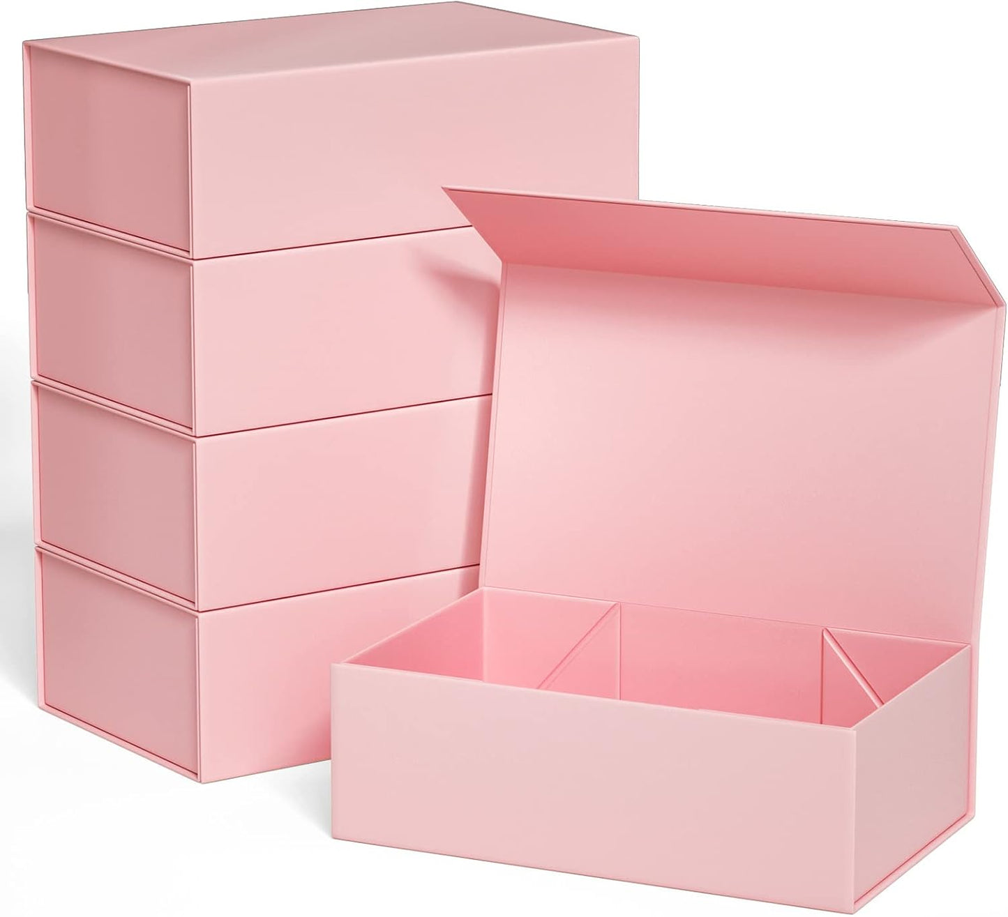 Pink Gift Boxes with Magnetic Closure for Elegant Present Wrapping