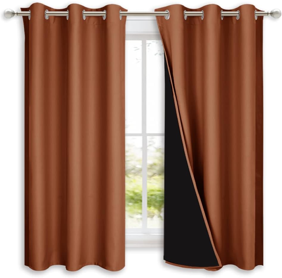 NICETOWN Blackout Short Curtains for Energy Efficiency and Style