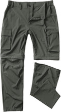 Gash Hao Mens Hiking Convertible Pants - Waterproof Quick Dry UPF