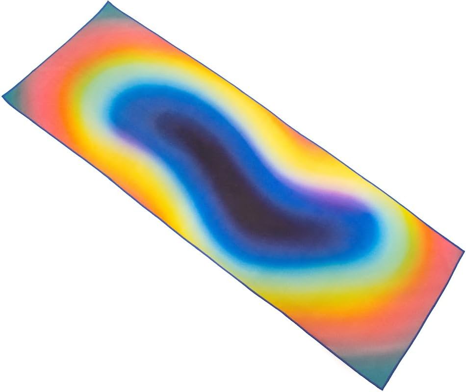 Rainbow Aura Hot Yoga Towel: Ultimate Grip!