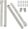 24 Inch Euro Slides Pack of 6 - Heavy Duty 75lb Drawer Slides