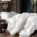 Luxurious King/Cal King Goose Down Fiber Comforter - All-Season Cloud