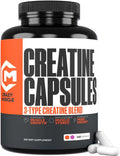 Creatine Capsules 3X ThreeAtine Pre Workout Mass Gainer - High
