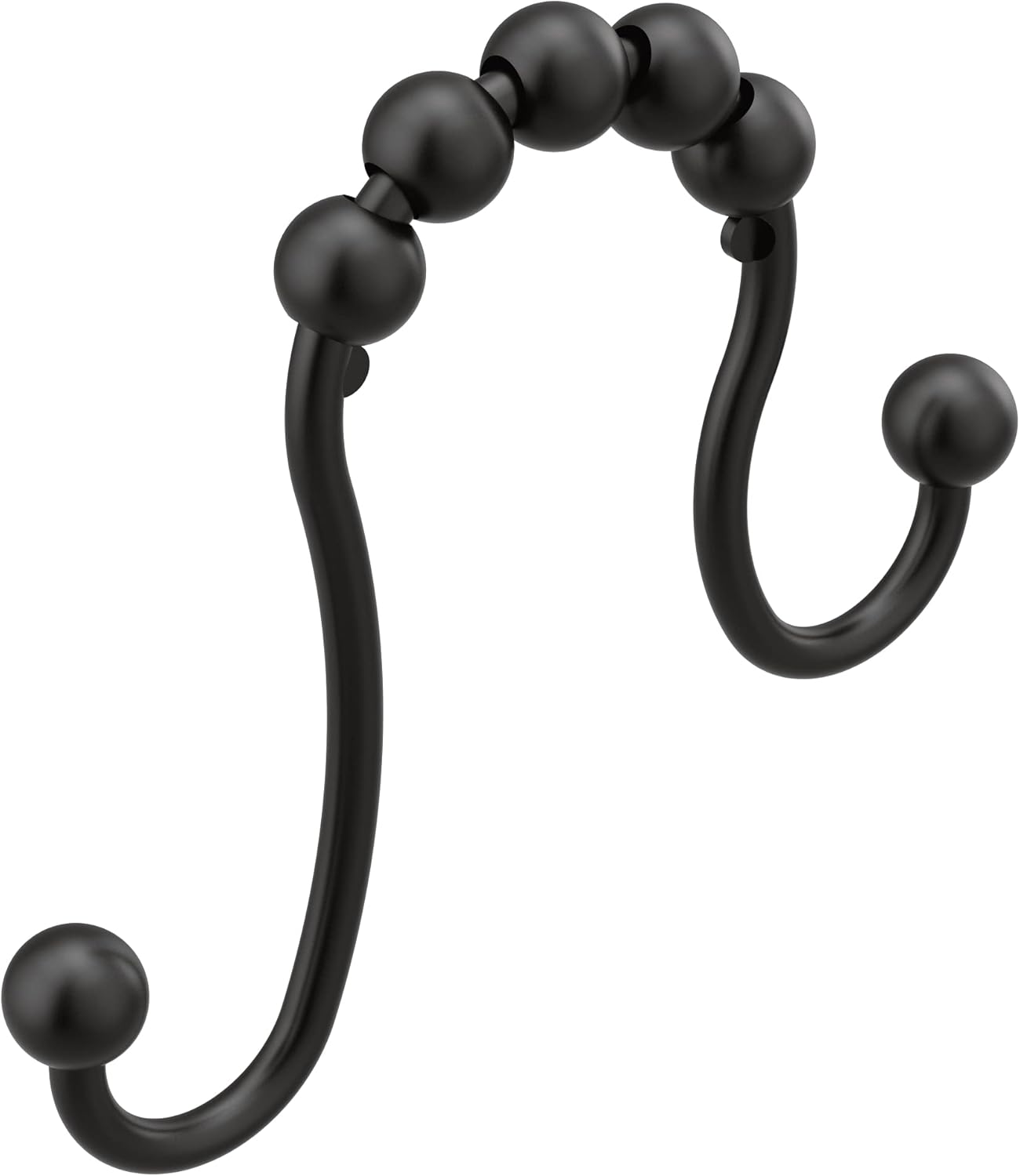12-Pack Moen Matte Black Shower Rings, Rust-Resistant