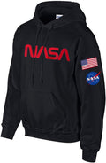 Space Lover's NASA Sweatshirt with Iconic Flag and Logo