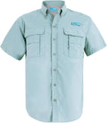 Tuna Men's UPF 50+ Short Sleeve Fishing Shirt - Quick Dry Sun Shirt