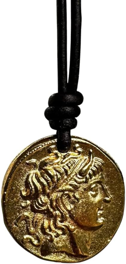 Alexander The Great Necklace - Antique Greek Coin Pendant Gift