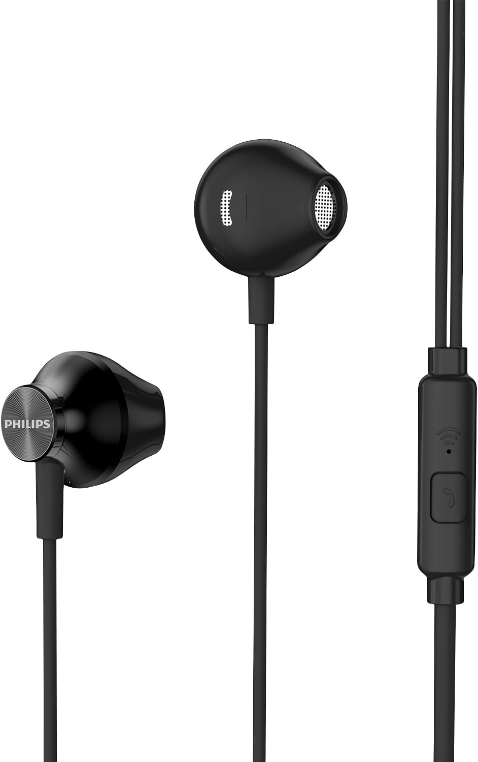 PHILIPS Wired Earbuds with Mic & Powerful Bass