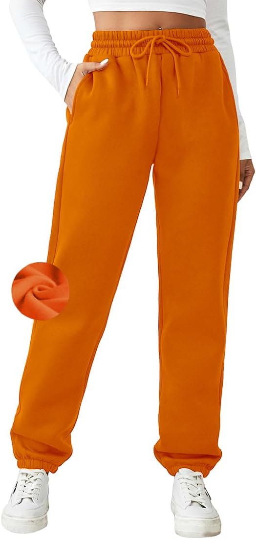 Fleece Lined Sweatpants for Women - Warm Athletic Joggers