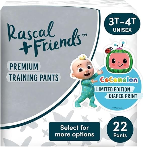 Leak-Proof 3T-4T Training Pants, 22ct - White
