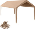Canopy Replacement Cover 12x20 Beige - 800D Oxford Waterproof Tarp