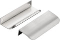 Ravinte Hardware 30 Pack Silver Cabinet Handles 4 in Finger Edge Pulls