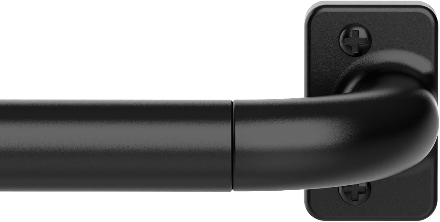 Adjustable Blackout Curtain Rods 66-120 inch: Heavy Duty & Stylish