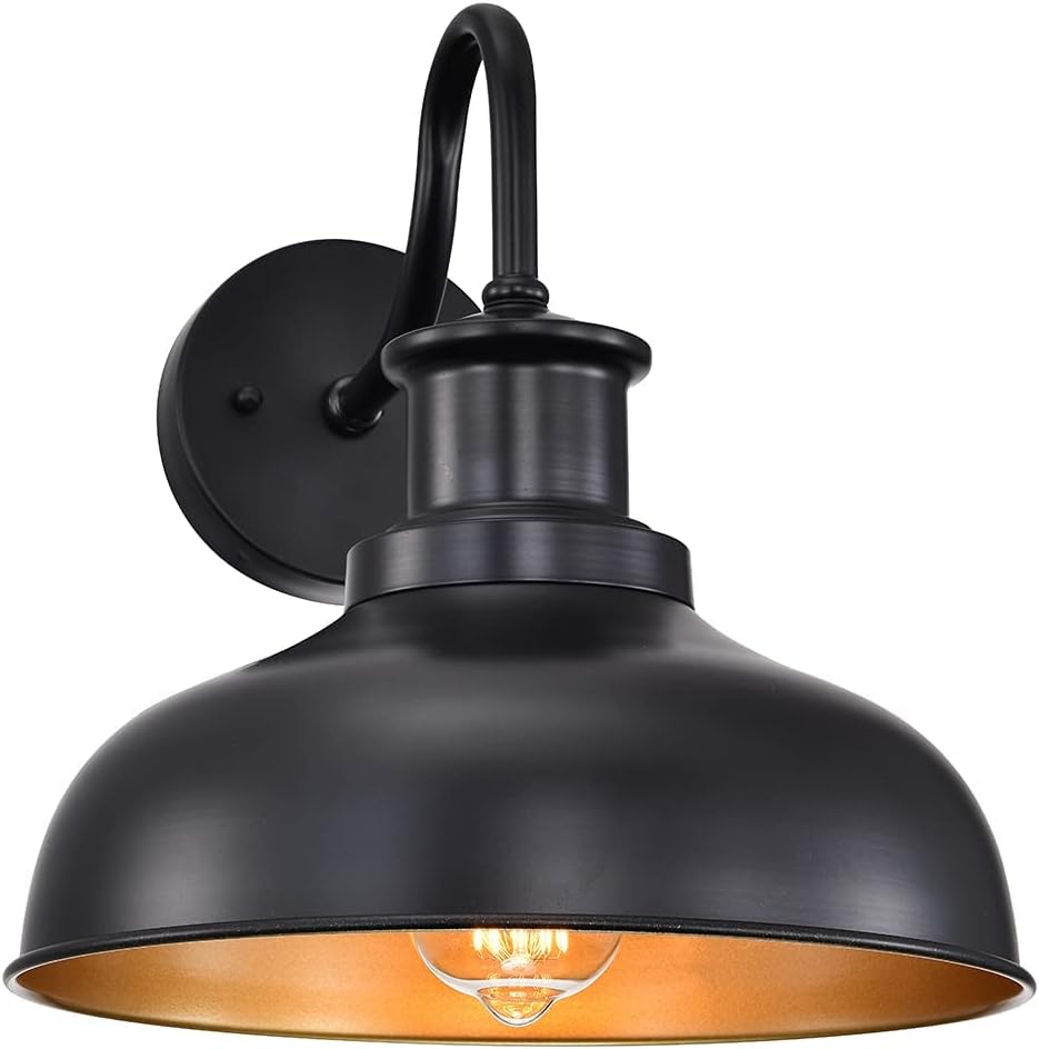 Diyel Outdoor Gooseneck Barn Light for Rustic Charm