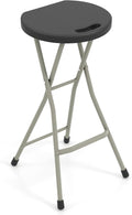 Goplus Folding Stool Extra Tall 28 in Foldable Camping Stool