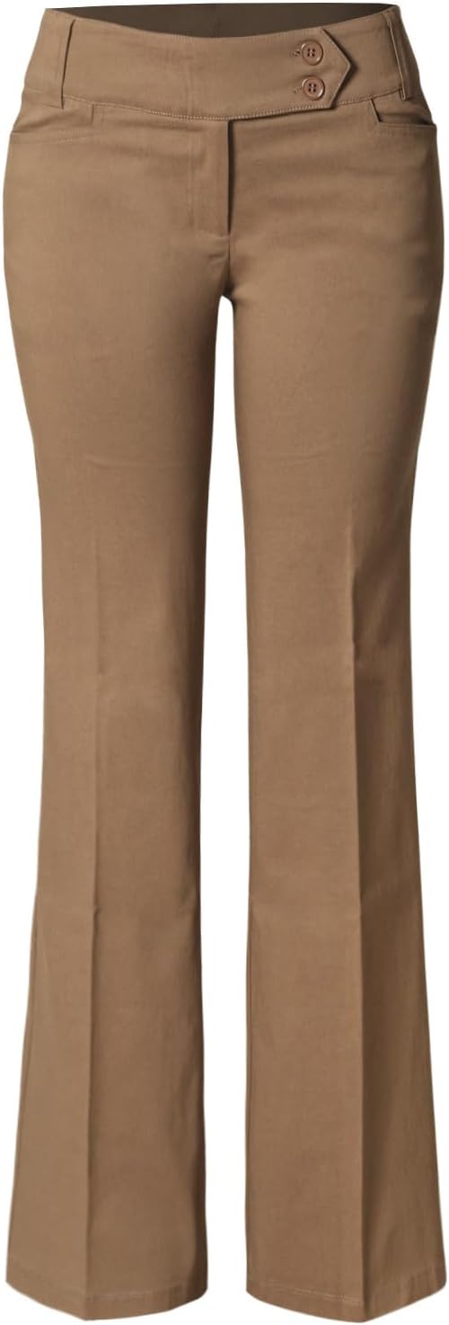 Ultra Stretch Comfy Bootcut Dress Pants for Women Work Office