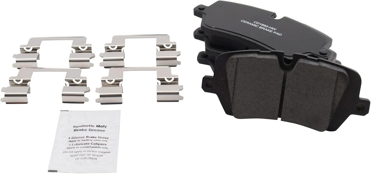 TRQ Rear Brake Pads Ceramic for 2017-2020 Discovery & More