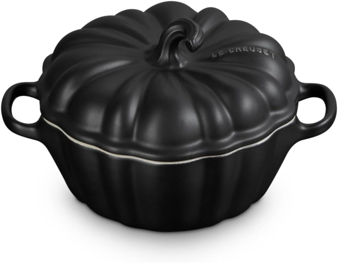 Le Creuset Stoneware Figural Pumpkin Cocotte for Everyday Use