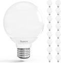 Sunco 16 Pack G25 LED Globe Bulbs 5000K Daylight - Dimmable Vanity