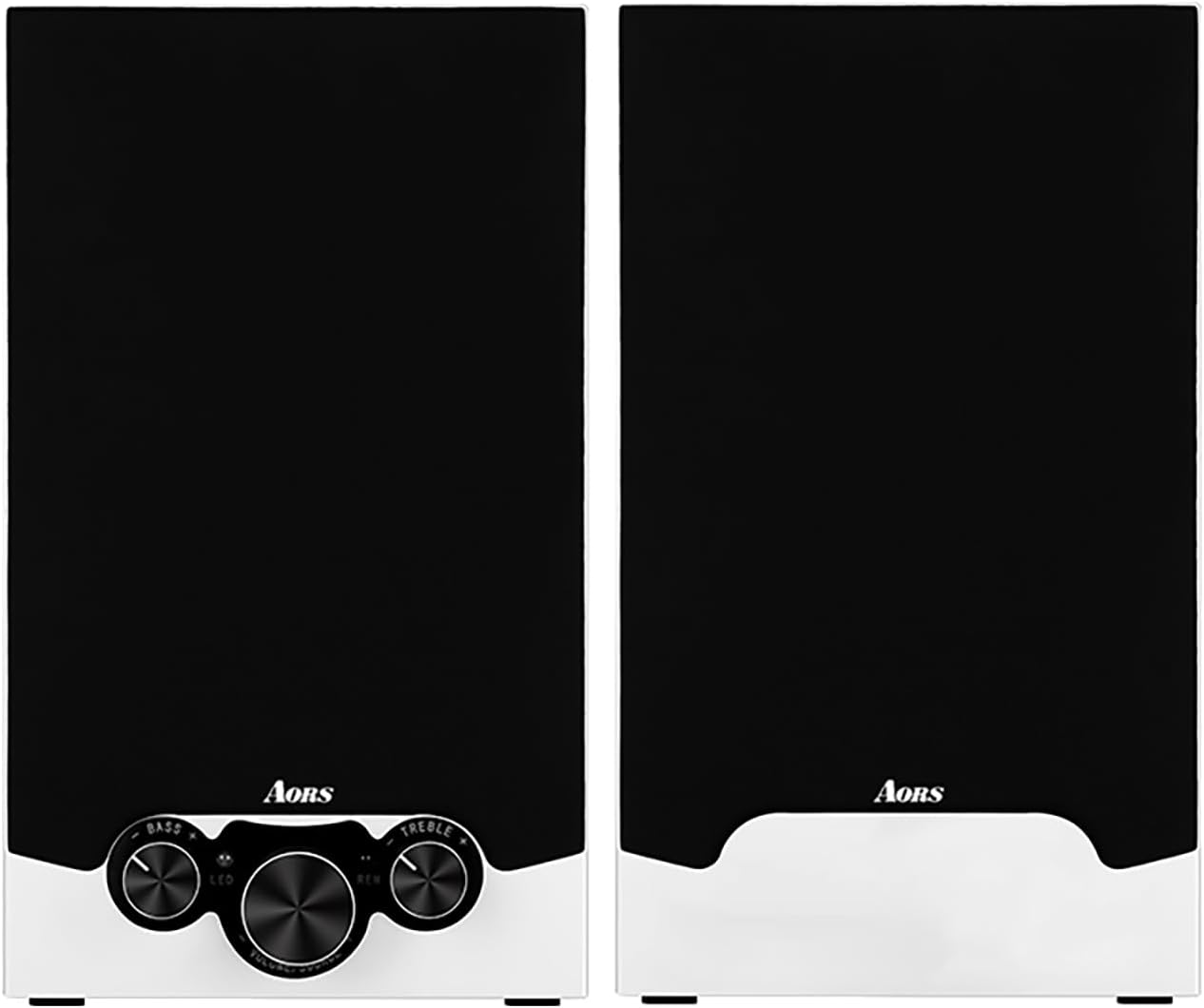 Immerse in Powerful Sound with AS-43 Bluetooth Bookshelf Speaker