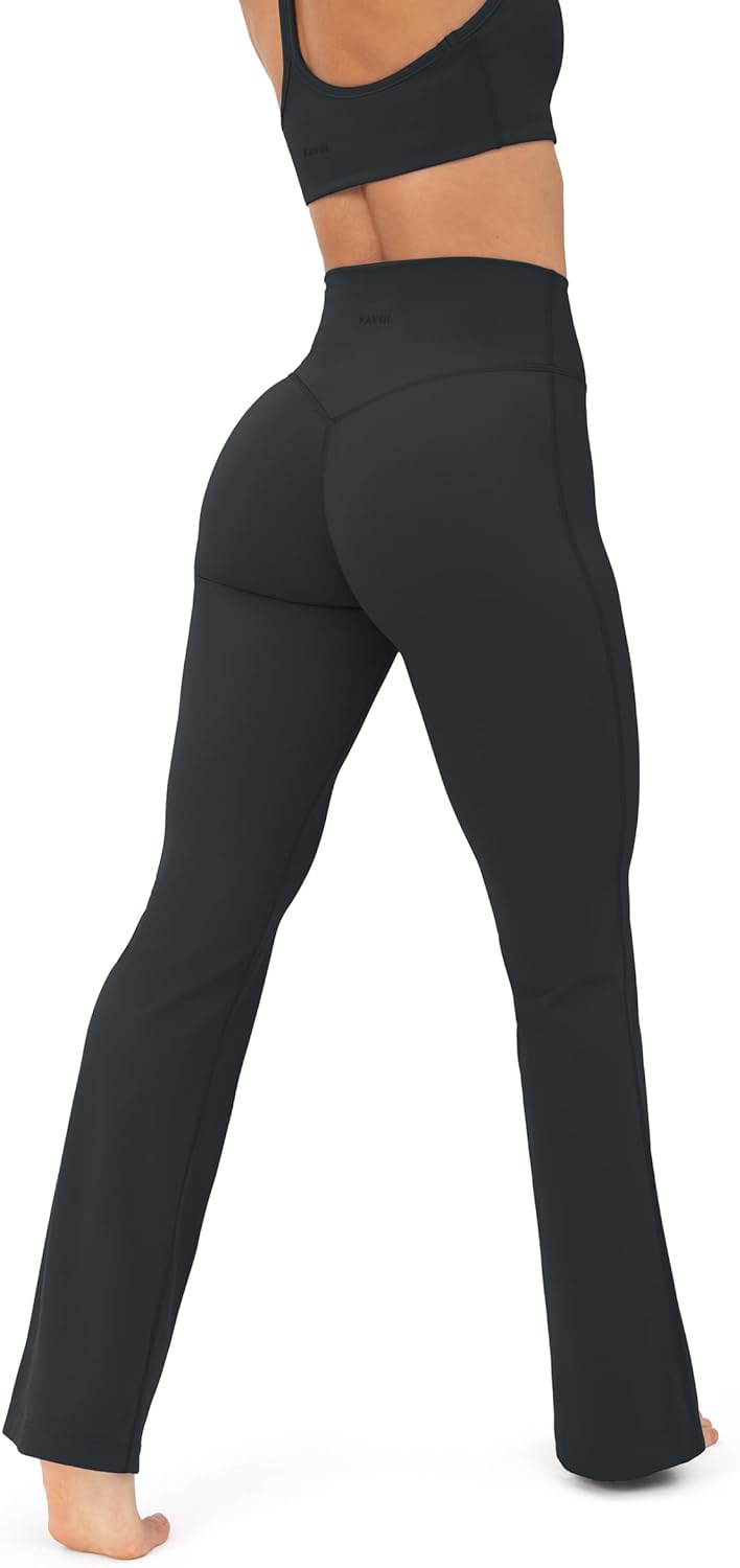 PAVOI ACTIVE High Waisted Flare Leggings for Women - Soft Yoga Pants