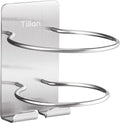 Hair Dryer Holder Wall Mount Self Adhesive - Stainless Steel Organizer