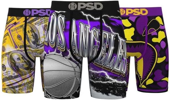 PSD Men's Poly Blend Underwear - Comfortable 7 Inch Boxer Briefs