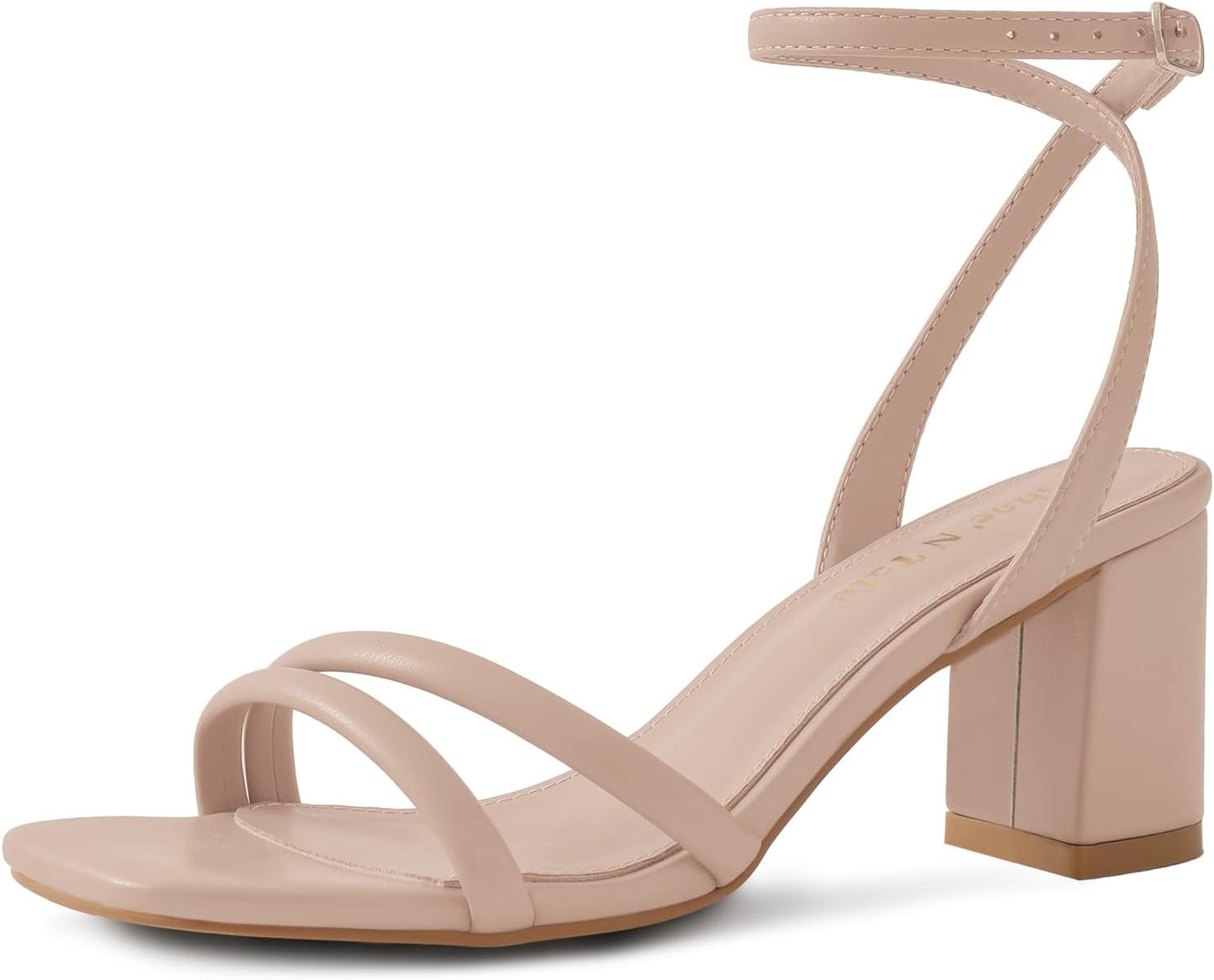 Shoe'N Tale Strappy Heels for Women with Chunky Block Design