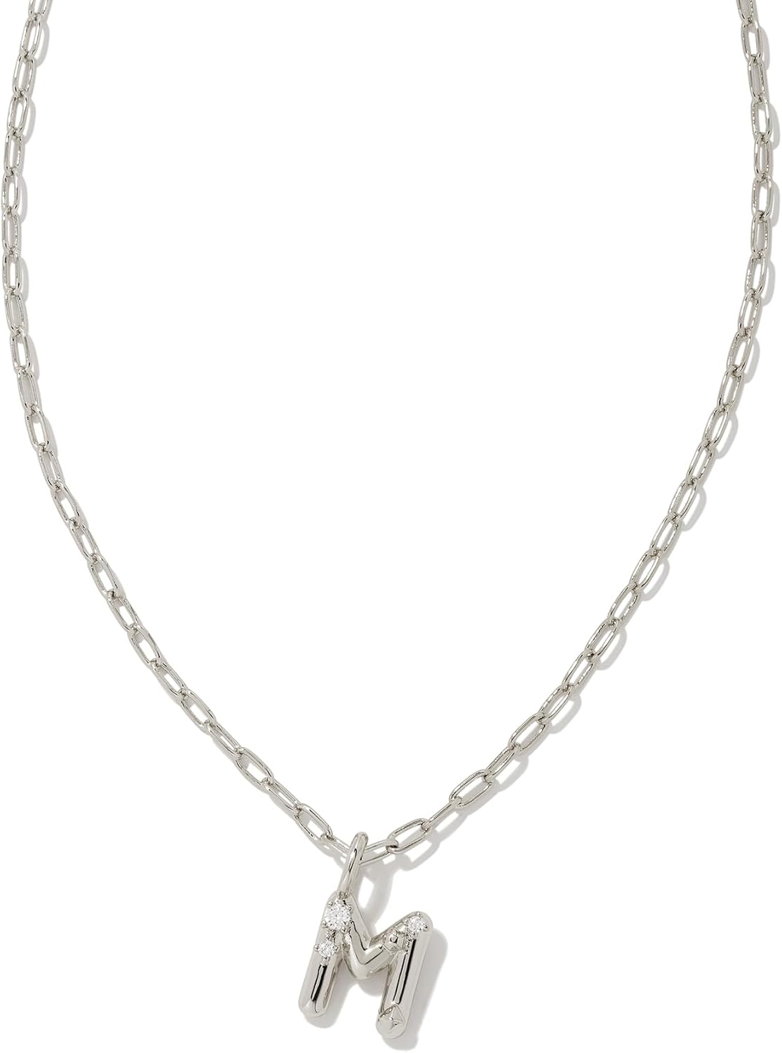 Kendra Scott Crystal Letter Short Pendant Necklace for Women