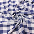 1in Checkered Gingham PolyPoplin Fabric by the Yard (Style D9T2)