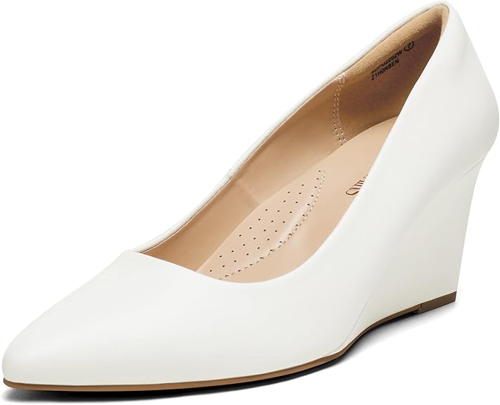 DREAM PAIRS Women's Wedges Closed Toe High Heels for Weddings