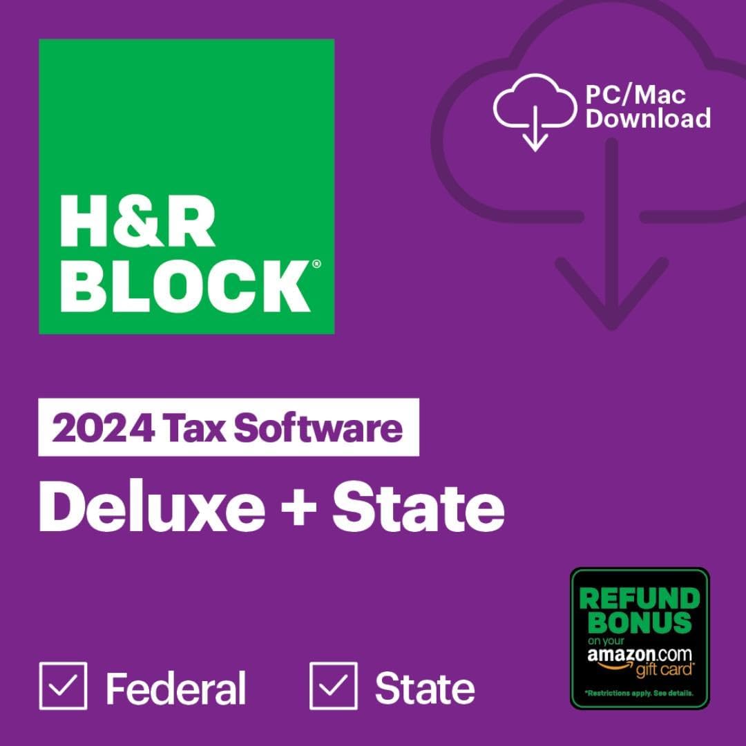 H&R Block Deluxe 2024: Get Max Refund Bonus!