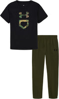 Under Armour Boys Hoodie Set - Lightweight Zip Up Jogger Outfit