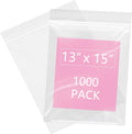 iMailer 13 in x 15 in Zip Bags 1000 Count - Clear 2 Mil Resealable