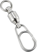 Ball Bearing Swivels with Oval Split Rings 20 Pack - Smooth Saltwater
