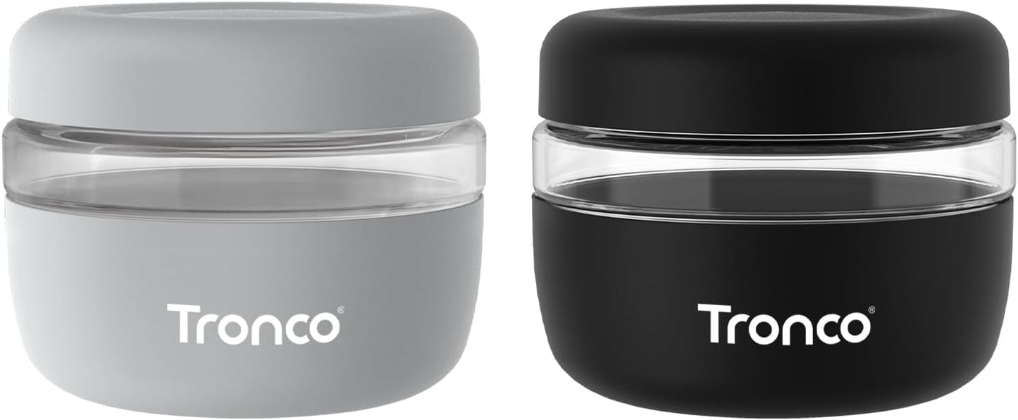 Tronco 16 oz Glass Food Storage Containers for Meal Prep
