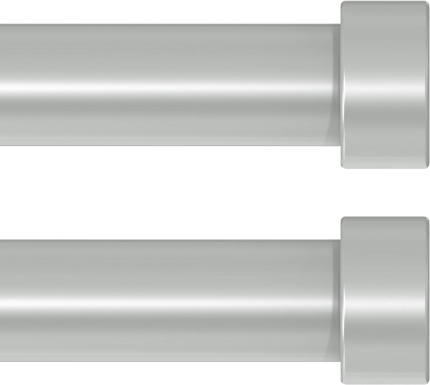 Heavy Duty Adjustable Curtain Rods for Windows 18 to 42 Inch