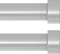 2 Pack Curtain Rods 30in-60in Adjustable 1in Diameter - Heavy Duty